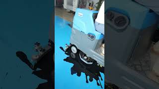 XJ80S Industrial Ride On Floor Scrubber Powerful Dirty Water Recovery Demo#scrubber #floorscrubber
