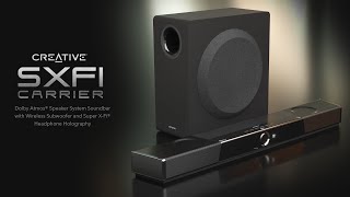Creative SXFI CARRIER — звуковая панель с акустической системой Dolby Atmos и голографией для наушников Super X-Fi