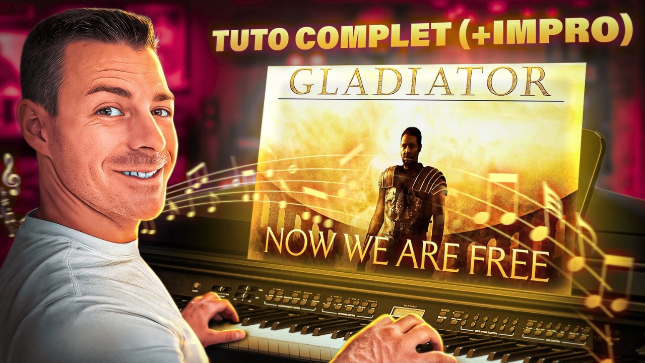 Jouer & Improviser NOW WE ARE FREE (Gladiator) – De Débutant à Avancé.