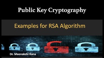 Examples for RSA Cryptosystem