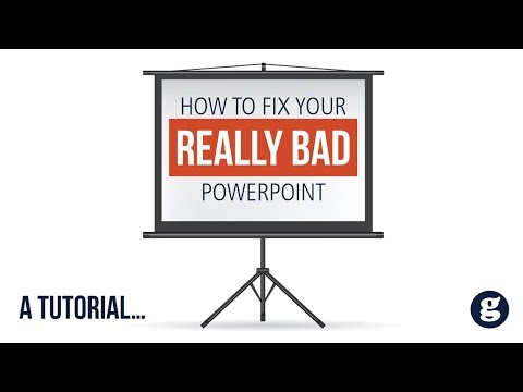 A Tutorial on How to Fix Your Really Bad PowerPoint - YouTube