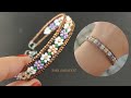 Çiçekli Kelepçe Bileklik Yapımı//DİY// Flower Handcuff bracelet making/how to make bracelet