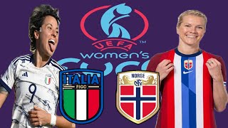 Norway vs Italy - women's Euro Qualification