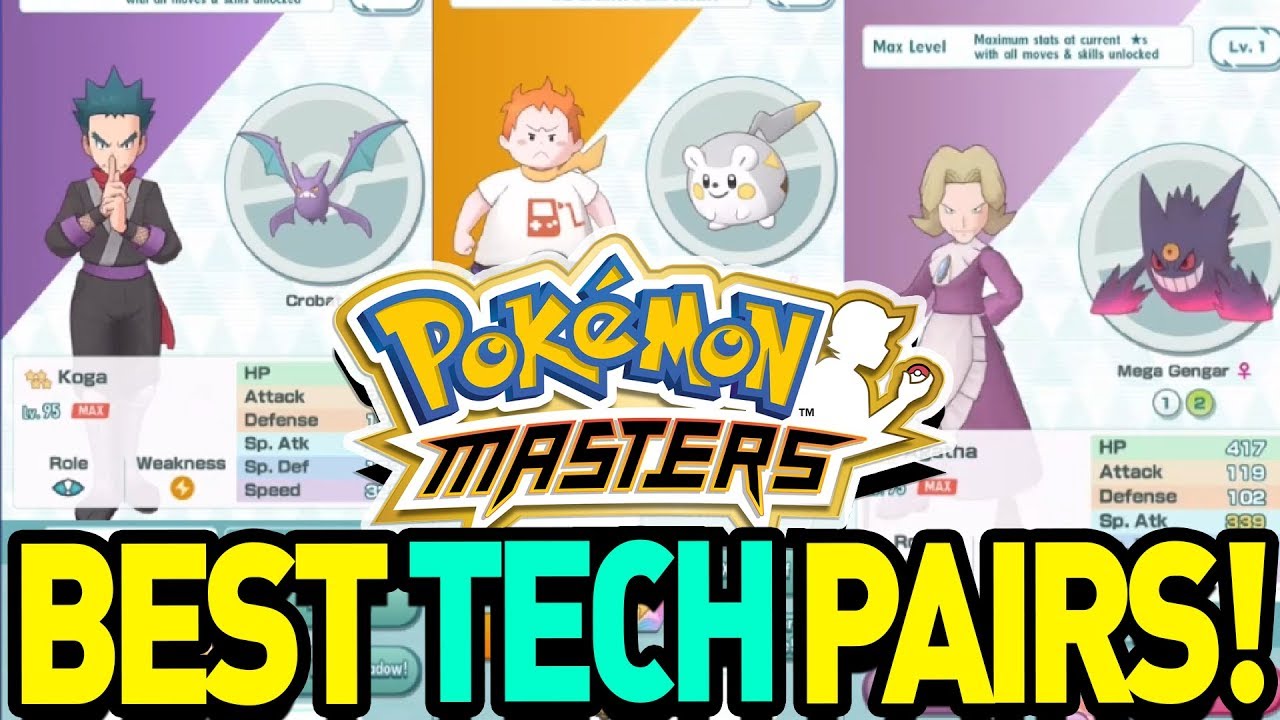 Best Tech Sync Pairs In Pokemon Masters Youtube