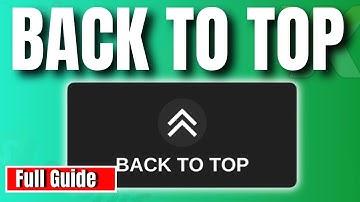 How to add back to top button in wix | Scroll To Top wix