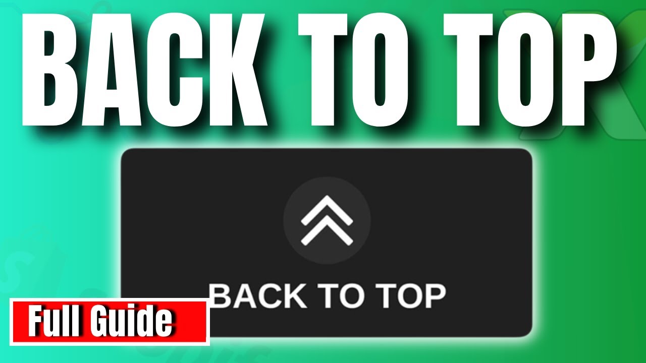 How to add back to top button in wix | Scroll To Top wix - YouTube