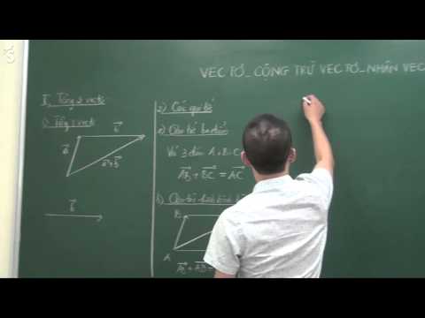 Vector - Cộng trừ vector - Nhân vector với một số - Thầy Nguyễn Cao Cường