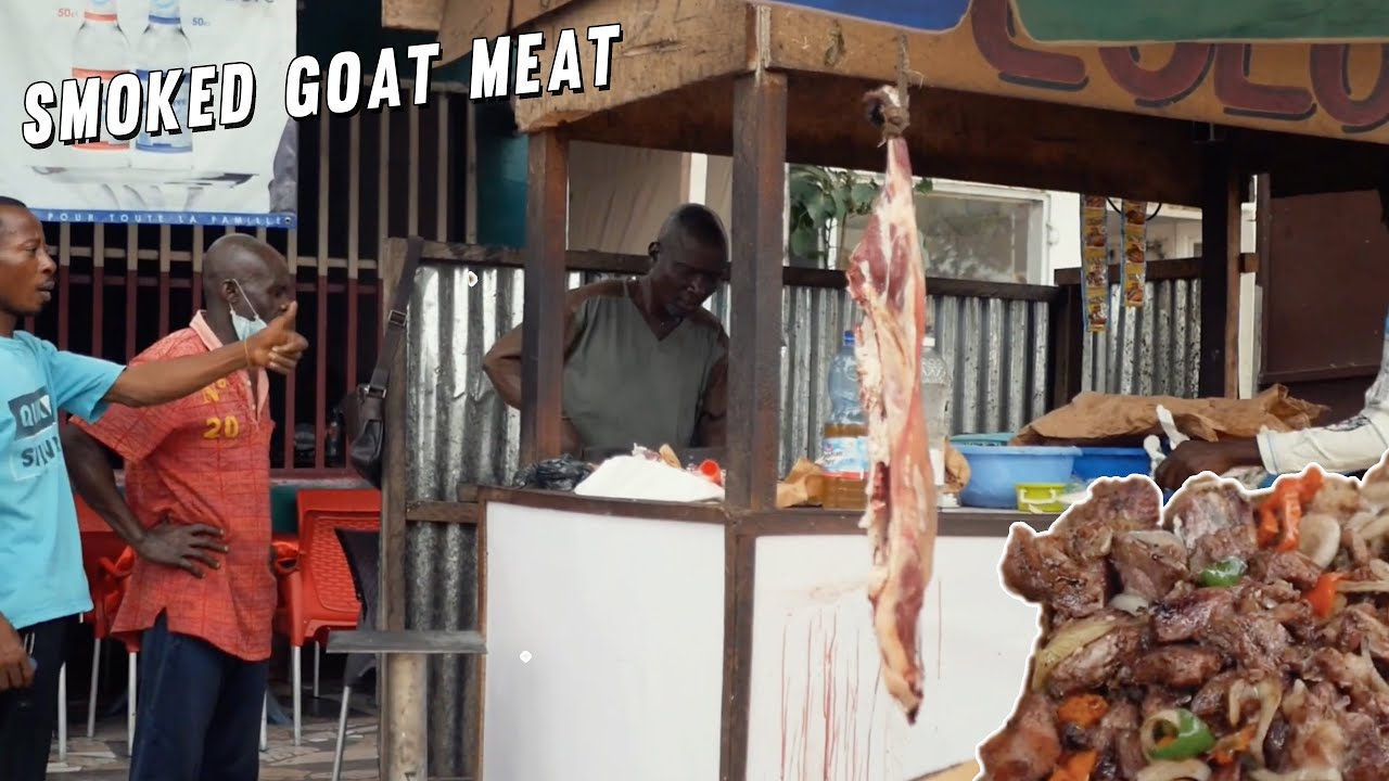 Smoked Goat Meat in Kinshasa (Ntaba) Congolese Street Food YouTube