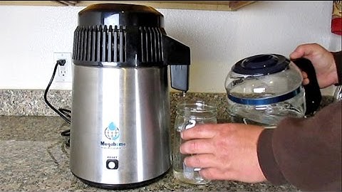 How To Easily Distill Water At Home Using The Megahome Countertop Water Distiller Model: MH943SB