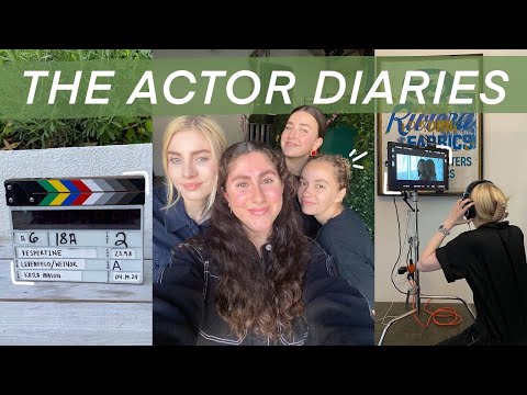 THE ACTOR DIARIES | on set of a movie, recording music, interviews & more!