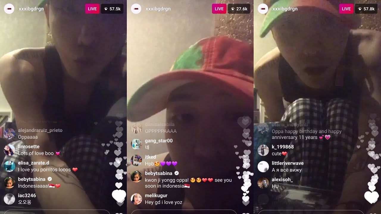 G Dragon Kwon Ji Yong On Instagram Live 8 21 17 Part 1 Youtube G Dragon Kwon Ji Yong On Instagram Live 8 21 17 Part 1 Youtube