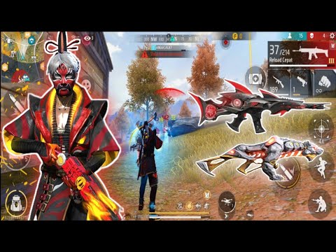 SOLO VS SQUAD PAKAI SET FLAMING HOLLOWFACE DI ALPINE! - FREE FIRE ...