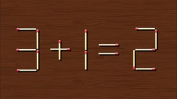 Move only 1 stick to make the equation correct | Hard Matchstick Puzzle