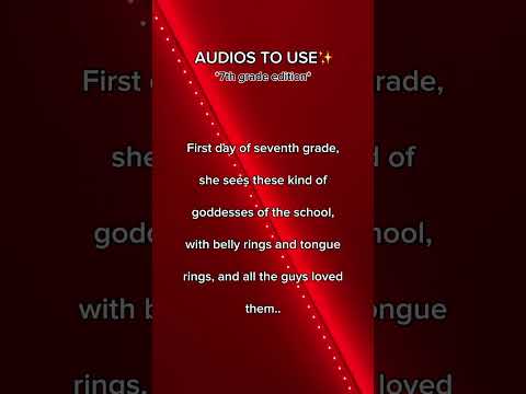 First Day Of 7th Grade Audio Shorts Shortvideo Fyp Trending School Transition Audio