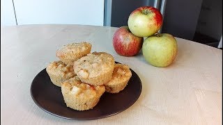 Gluten-free and vegan apple and cinnamon muffins