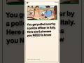Pulled over in Italy? Stay calm and communicate