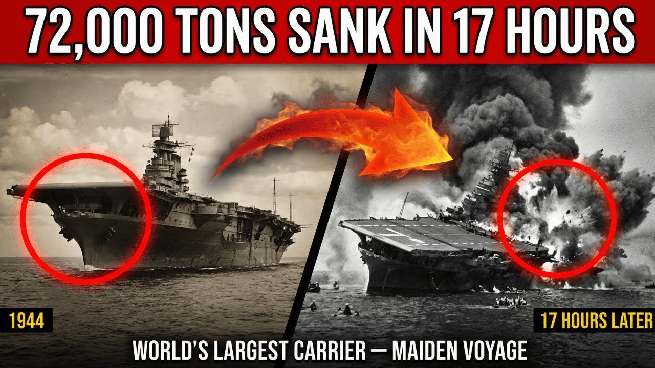 When Japan's "Unsinkable" Carrier Left Port — An American Submarine Sank 72,000 Tons in 17 Hours