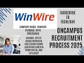 Winwire technologies oncampus recruitment process 2025