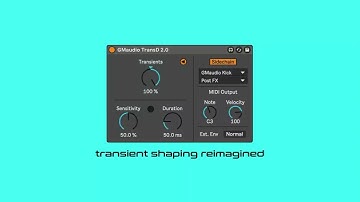 WALKTHROUGH - TransD 2.0 - MaxforLive Audio Device for Ableton Live by Fixation Studios