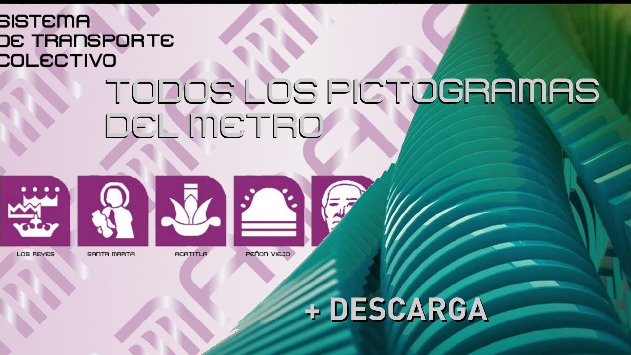 Pictogramas de todas las lineas del #MetroCDMX + LINK