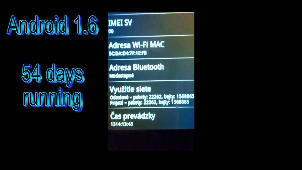 Android 1.6 - 62 days running