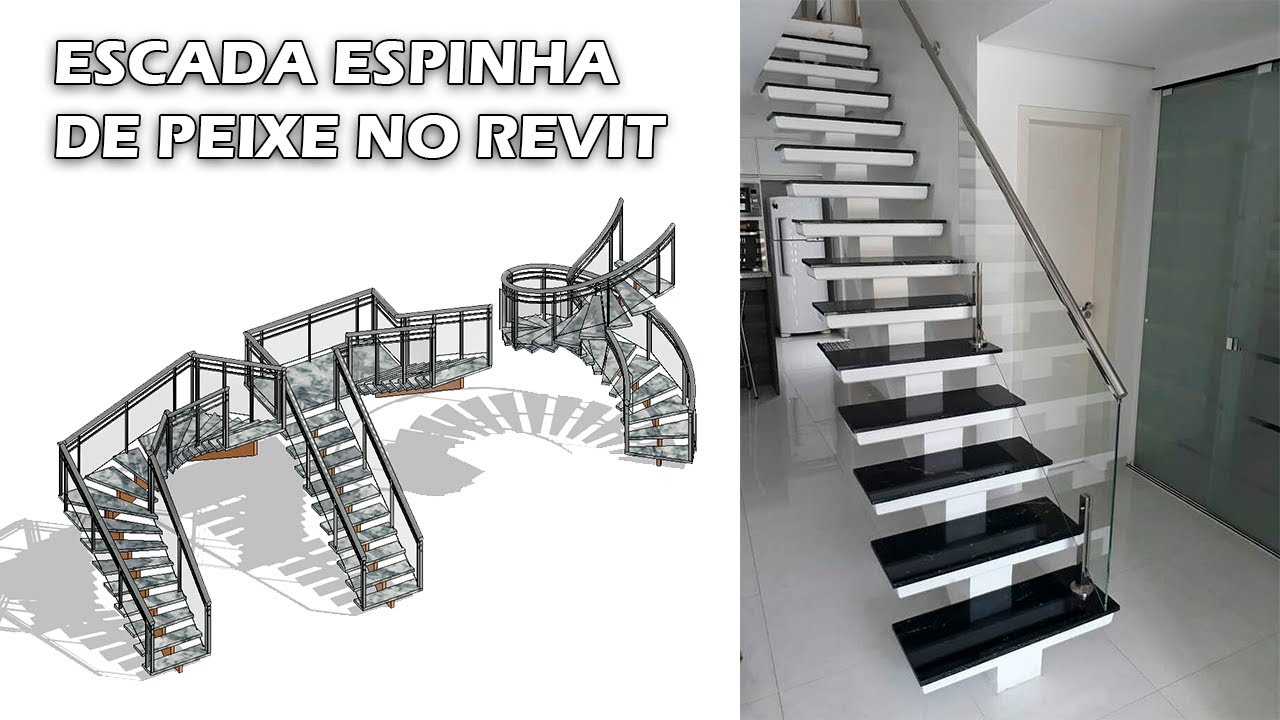 TUTORIAL - Escada espinha de peixe no Revit Rápido e prático - YouTube