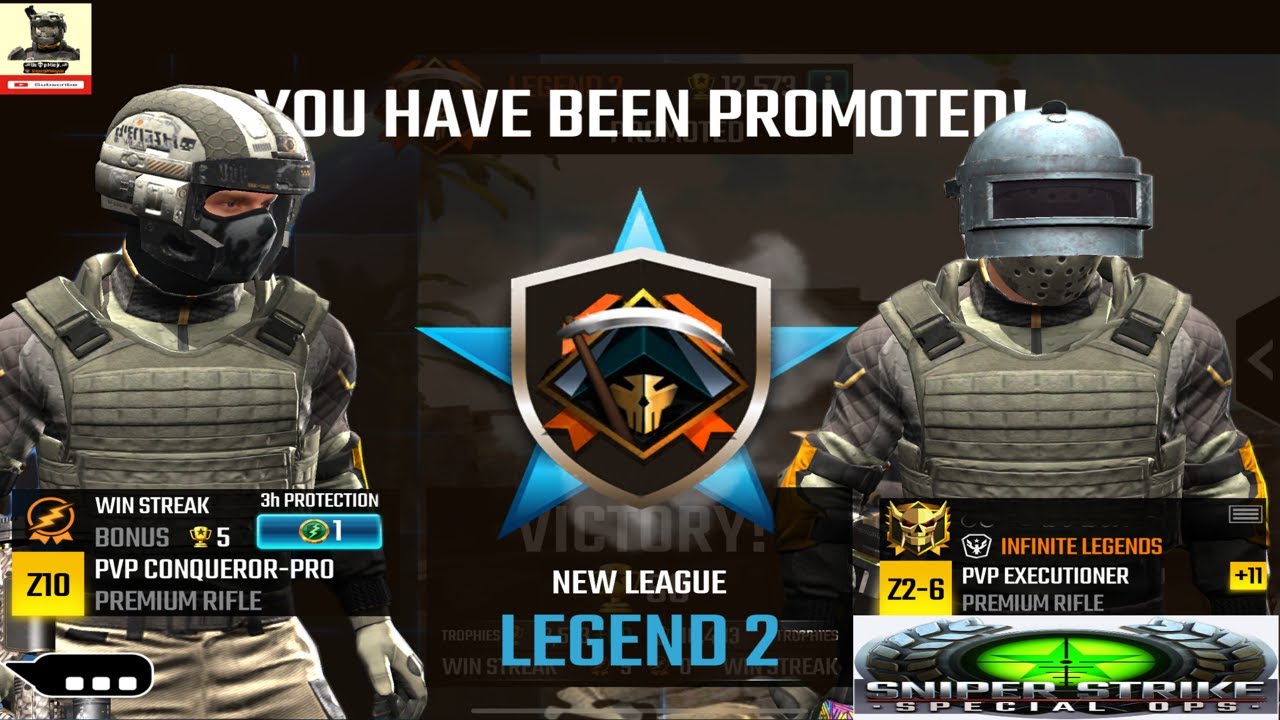 PVP - Legend 1 Matches sniper strike : special ops ( iOS & Android )