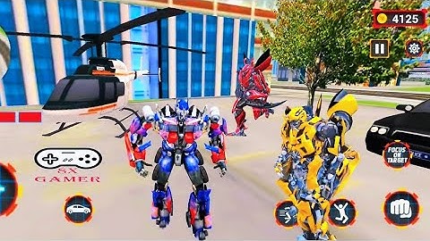 Optimus Prime ^^ _ ^^ Bumblebee Grand Robot Car Transform 3D  Android Gameplay
