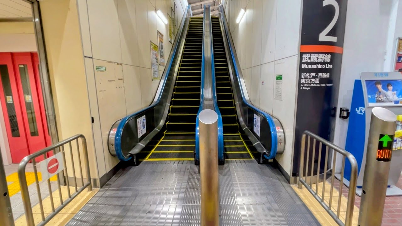 【日立】JR吉川駅のエスカレーター HITACHI Escalator,Yoshikawa Sta.