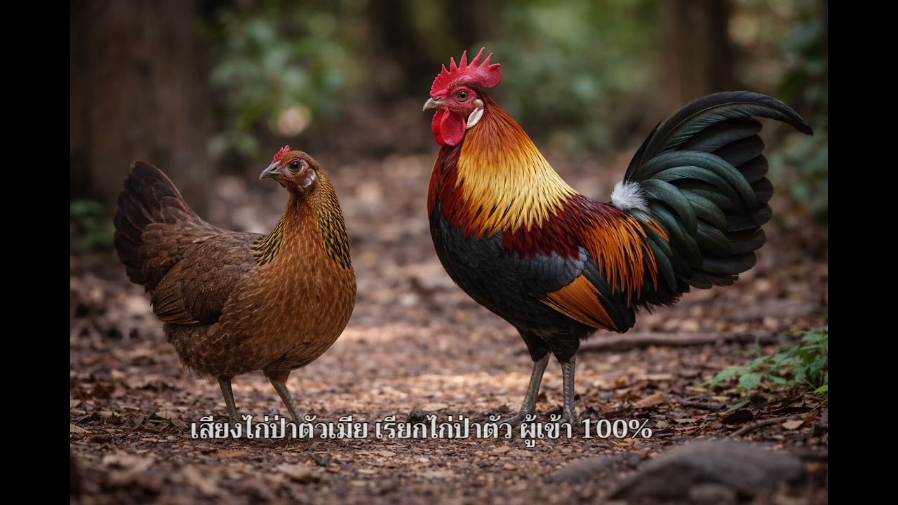 เสียงไก่ป่าตัวเมีย เรียกไก่ป่าตัวผู้ เข้า 100% ไอจอน #ไก่ต่อ