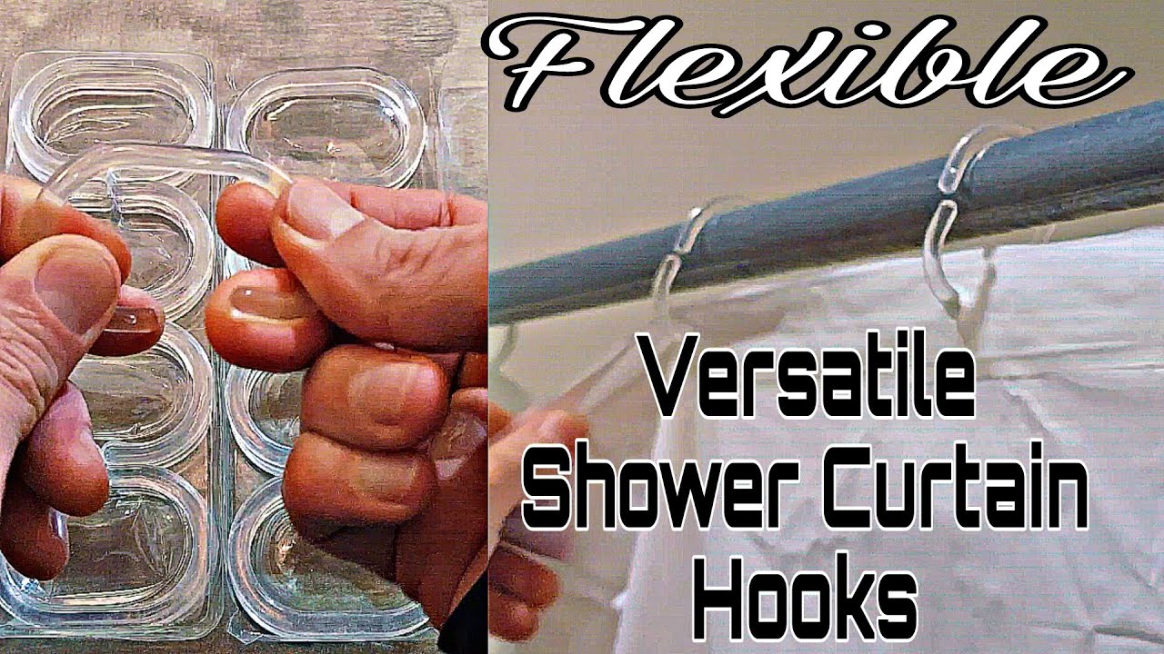 24 Pack Plastic Shower Curtain Rings