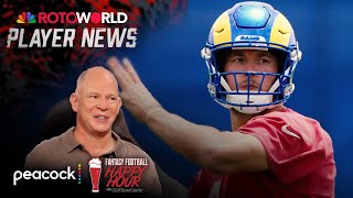 Rams' QB Matthew Stafford practicing is good for fantasy | Fantasy Football Happy Hour | NFL on NBC