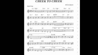 Video thumbnail of "Cheek To Cheek Play along - Backing track (C key score violin/guitar/piano)"