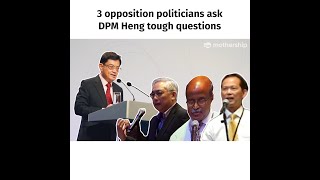 3 opposition politicians vs Heng Swee Keat