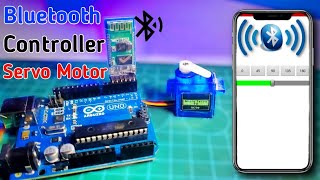 How to Control Servo Motor using by Bluetooth with Arduino