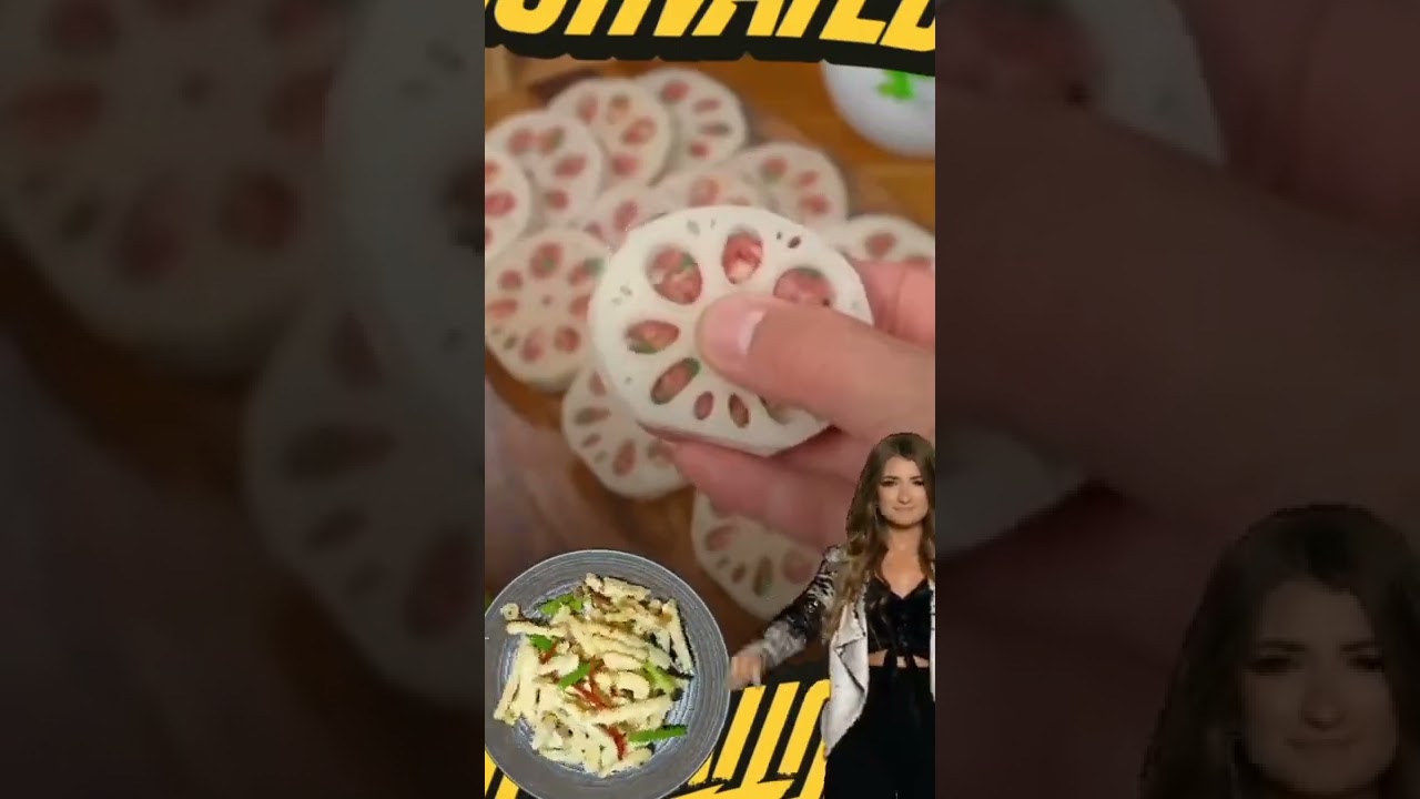 DIP FRY LOTUS ROOT IN MINCED PORK