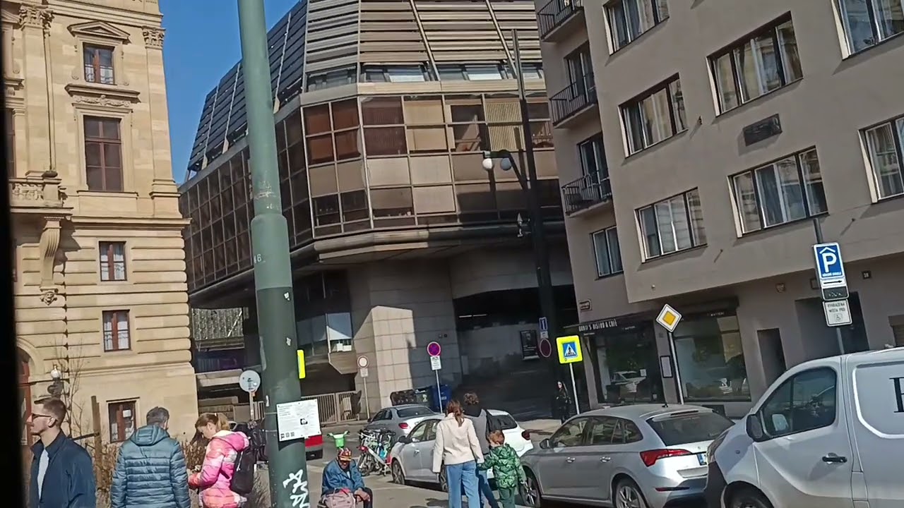 918. 28 2 2026. Praha1. Маршрут трамвая 17.