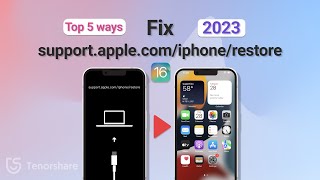 Top 5 Ways to Fix support.apple.com/iphone/restore 2022
