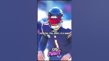 Justin fields’ stats through his carreer.