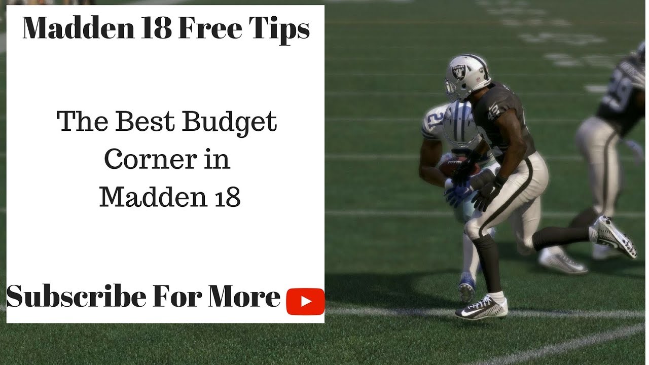 Madden 18 Tips - The Best Budget Corner in Madden 18