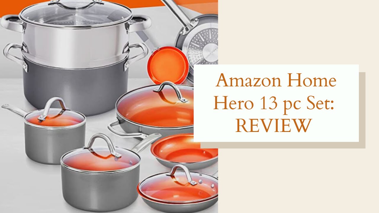 Kitchen Pots and Pans Set Nonstick Induction Cookware Sets -23pc - HomeHero