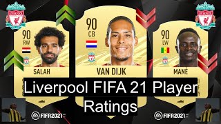 ALL Liverpool FIFA 21 Player Ratings