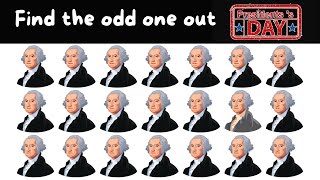 Presidents Day  Find The Odd One Out  Brain Break