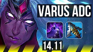 VARUS & Karma vs XAYAH & Nautilus (ADC) | Rank 4 Varus, 9/1/2, Dominating | KR Challenger | 14.11