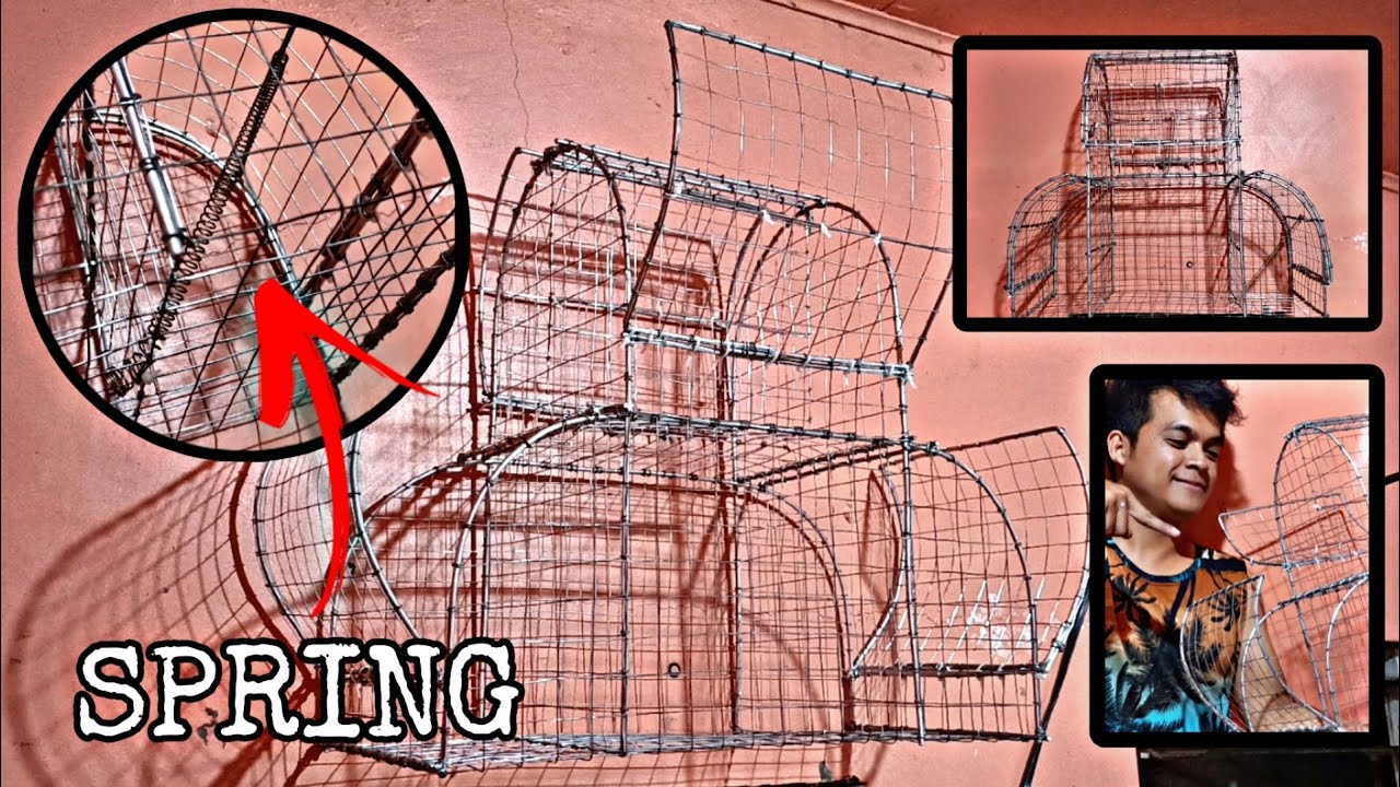 4 DOORS CAGE TRAP | SILIPIN ANG MALUPITANG CAGE TRAP NATIN BOY | USING SPRING | BIRD CAGE TRAP IDEA.