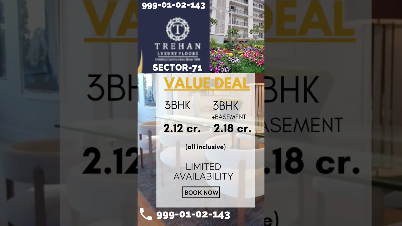 5% add. discount, particular deal. Trehan Floors at Sector 71 