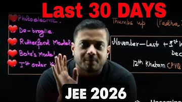 LAST 30 DAYS JEE 2026|गायब हो जाओ 😲| SERIOUS ASPIRANTS || Rajwant Sir Motivation | Physicswallah