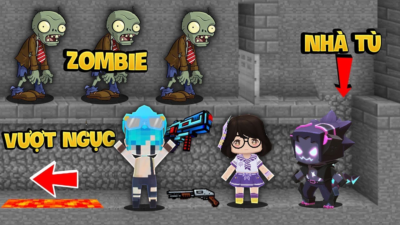 GUMBALL THỬ THÁCH VƯỢT NGỤC KHỎI NHÀ TÙ CÙNG OOPS GANG TRONG MINECRAFT