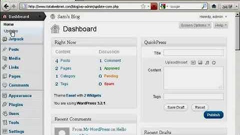 Wordpress Tutorial Video #16 - How to Upgrade Wordpress Themes Automatically