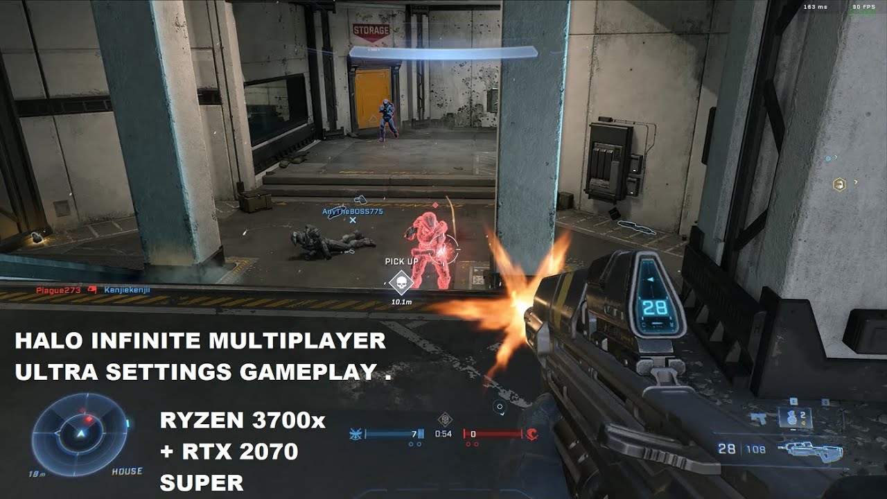 Halo Infinite Multiplayer Windows Gameplay Ultra Graphics Setting Ryzen 3700x GeForce RTX 2070 Super